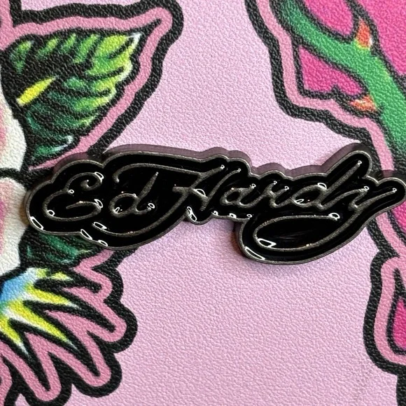 Ed Hardy Pink Y2K‎ Thermal Lunch Tote Hot or Cold Dual Straps Skulls Butterflies - Picture 15 of 15